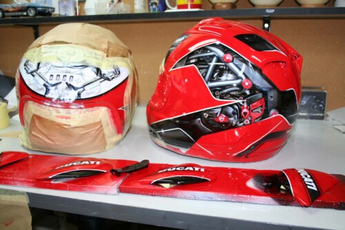 estudio aerografía, Casco Ducati 2, Estudio Aerografía Rafa Garcia-Cano